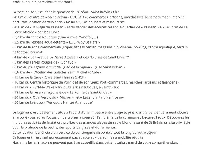 Maison Pour 9 A 450m De La A St Brevin 펜션